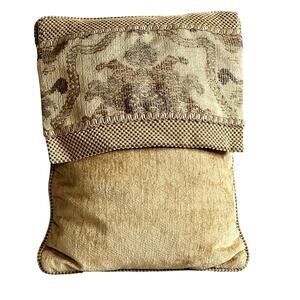 Tapestry Corded Envelope Design 17x12 Rectangular Tan Unique Accent/Throw Pillow